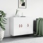 Engineered wood high gloss white sideboard 90x34x80 cm by vidaXL, Sideboards - Ref: Foro24-828078, Price: 85,96 €, Discount: %