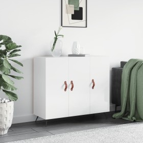 Engineered wood high gloss white sideboard 90x34x80 cm by vidaXL, Sideboards - Ref: Foro24-828078, Price: 85,76 €, Discount: %