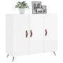 Engineered wood high gloss white sideboard 90x34x80 cm by vidaXL, Sideboards - Ref: Foro24-828078, Price: 85,96 €, Discount: %