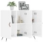 Engineered wood high gloss white sideboard 90x34x80 cm by vidaXL, Sideboards - Ref: Foro24-828078, Price: 85,96 €, Discount: %