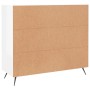 Aparador de madera de ingeniería blanco brillo 90x34x80 cm de vidaXL, Aparadores - Ref: Foro24-828078, Precio: 85,76 €, Descu...