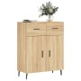 Aparador de madera de ingeniería roble Sonoma 69,5x34x90 cm de vidaXL, Aparadores - Ref: Foro24-827999, Precio: 86,06 €, Desc...