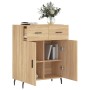 Aparador de madera de ingeniería roble Sonoma 69,5x34x90 cm de vidaXL, Aparadores - Ref: Foro24-827999, Precio: 86,06 €, Desc...