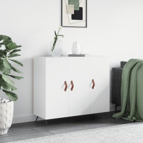 White engineered wood sideboard 90x34x80 cm by vidaXL, Sideboards - Ref: Foro24-828076, Price: 81,17 €, Discount: %