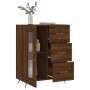 Engineered wood brown oak sideboard 69.5x34x90 cm by vidaXL, Sideboards - Ref: Foro24-828019, Price: 93,55 €, Discount: %