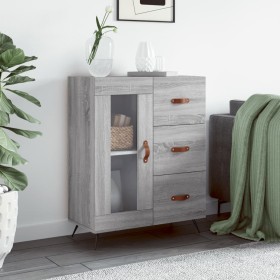 Sonoma gray engineered wood sideboard 69.5x34x90 cm by vidaXL, Sideboards - Ref: Foro24-828018, Price: 93,55 €, Discount: %