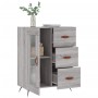 Aparador de madera de ingeniería gris Sonoma 69,5x34x90 cm de vidaXL, Aparadores - Ref: Foro24-828018, Precio: 93,55 €, Descu...