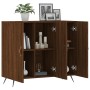 Oak brown engineered wood sideboard 90x34x80 cm by vidaXL, Sideboards - Ref: Foro24-828083, Price: 81,60 €, Discount: %