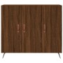 Oak brown engineered wood sideboard 90x34x80 cm by vidaXL, Sideboards - Ref: Foro24-828083, Price: 81,60 €, Discount: %