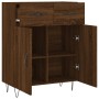 Aparador de madera de ingeniería marrón roble 69,5x34x90 cm de vidaXL, Aparadores - Ref: Foro24-827979, Precio: 82,74 €, Desc...