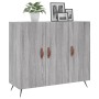 Aparador de madera de ingeniería gris Sonoma 90x34x80 cm de vidaXL, Aparadores - Ref: Foro24-828082, Precio: 78,69 €, Descuen...