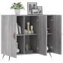 Aparador de madera de ingeniería gris Sonoma 90x34x80 cm de vidaXL, Aparadores - Ref: Foro24-828082, Precio: 78,69 €, Descuen...