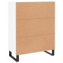 Aparador de madera de ingeniería blanco 69,5x34x90 cm de vidaXL, Aparadores - Ref: Foro24-828068, Precio: 103,29 €, Descuento: %