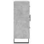 Aparador de madera de ingeniería gris hormigón 69,5x34x90 cm de vidaXL, Aparadores - Ref: Foro24-828072, Precio: 99,99 €, Des...