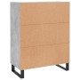 Aparador de madera de ingeniería gris hormigón 69,5x34x90 cm de vidaXL, Aparadores - Ref: Foro24-828072, Precio: 99,99 €, Des...