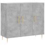 Aparador de madera de ingeniería gris hormigón 90x34x80 cm de vidaXL, Aparadores - Ref: Foro24-828096, Precio: 77,17 €, Descu...