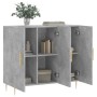 Concrete gray engineered wood sideboard 90x34x80 cm by vidaXL, Sideboards - Ref: Foro24-828096, Price: 80,97 €, Discount: %