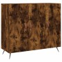 Smoked oak engineered wood sideboard 90x34x80 cm by vidaXL, Sideboards - Ref: Foro24-828081, Price: 80,73 €, Discount: %