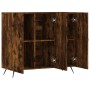 Aparador de madera de ingeniería roble ahumado 90x34x80 cm de vidaXL, Aparadores - Ref: Foro24-828081, Precio: 80,73 €, Descu...