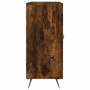 Aparador de madera de ingeniería roble ahumado 90x34x80 cm de vidaXL, Aparadores - Ref: Foro24-828081, Precio: 80,73 €, Descu...