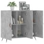 Aparador de madera de ingeniería gris hormigón 90x34x80 cm de vidaXL, Aparadores - Ref: Foro24-828080, Precio: 77,05 €, Descu...