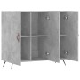 Aparador de madera de ingeniería gris hormigón 90x34x80 cm de vidaXL, Aparadores - Ref: Foro24-828080, Precio: 77,05 €, Descu...