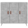 Aparador de madera de ingeniería gris hormigón 90x34x80 cm de vidaXL, Aparadores - Ref: Foro24-828080, Precio: 77,05 €, Descu...