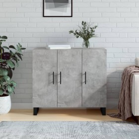 Engineered wood sideboard in concrete grey, 90x34x80 cm. by vidaXL, Sideboards - Ref: Foro24-828136, Price: 93,99 €, Discount: %