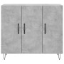 Concrete gray engineered wood sideboard 90x34x80 cm by vidaXL, Sideboards - Ref: Foro24-828104, Price: 75,69 €, Discount: %