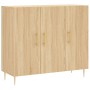 Aparador de madera de ingeniería roble Sonoma 90x34x80 cm de vidaXL, Aparadores - Ref: Foro24-828095, Precio: 74,04 €, Descue...