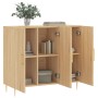 Aparador de madera de ingeniería roble Sonoma 90x34x80 cm de vidaXL, Aparadores - Ref: Foro24-828095, Precio: 76,91 €, Descue...