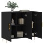 Aparador de madera de ingeniería negro 90x34x80 cm de vidaXL, Aparadores - Ref: Foro24-828093, Precio: 93,52 €, Descuento: %