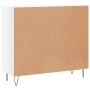 Aparador de madera de ingeniería blanco brillo 90x34x80 cm de vidaXL, Aparadores - Ref: Foro24-828102, Precio: 82,99 €, Descu...