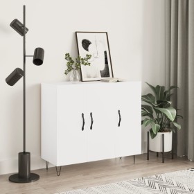 White engineered wood sideboard 90x34x80 cm by vidaXL, Sideboards - Ref: Foro24-828100, Price: 91,83 €, Discount: %