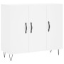 White engineered wood sideboard 90x34x80 cm by vidaXL, Sideboards - Ref: Foro24-828100, Price: 84,49 €, Discount: %