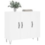 White engineered wood sideboard 90x34x80 cm by vidaXL, Sideboards - Ref: Foro24-828100, Price: 84,49 €, Discount: %