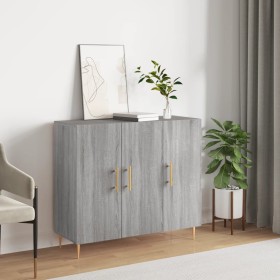 Sonoma gray engineered wood sideboard 90x34x80 cm by vidaXL, Sideboards - Ref: Foro24-828098, Price: 79,99 €, Discount: %