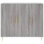 Aparador de madera de ingeniería gris Sonoma 90x34x80 cm de vidaXL, Aparadores - Ref: Foro24-828098, Precio: 76,17 €, Descuen...