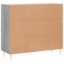 Sonoma gray engineered wood sideboard 90x34x80 cm by vidaXL, Sideboards - Ref: Foro24-828098, Price: 76,17 €, Discount: %