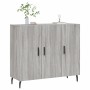 Aparador de madera de ingeniería gris Sonoma 90x34x80 cm de vidaXL, Aparadores - Ref: Foro24-828130, Precio: 84,99 €, Descuen...