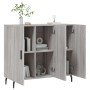 Aparador de madera de ingeniería gris Sonoma 90x34x80 cm de vidaXL, Aparadores - Ref: Foro24-828130, Precio: 84,99 €, Descuen...