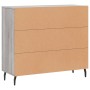 Aparador de madera de ingeniería gris Sonoma 90x34x80 cm de vidaXL, Aparadores - Ref: Foro24-828130, Precio: 84,99 €, Descuen...