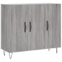 Aparador de madera de ingeniería gris Sonoma 90x34x80 cm de vidaXL, Aparadores - Ref: Foro24-828106, Precio: 84,65 €, Descuen...