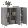 Aparador de madera de ingeniería gris Sonoma 90x34x80 cm de vidaXL, Aparadores - Ref: Foro24-828106, Precio: 84,65 €, Descuen...