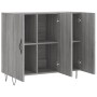 Aparador de madera de ingeniería gris Sonoma 90x34x80 cm de vidaXL, Aparadores - Ref: Foro24-828106, Precio: 84,65 €, Descuen...