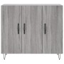 Aparador de madera de ingeniería gris Sonoma 90x34x80 cm de vidaXL, Aparadores - Ref: Foro24-828106, Precio: 84,65 €, Descuen...