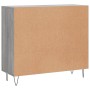 Aparador de madera de ingeniería gris Sonoma 90x34x80 cm de vidaXL, Aparadores - Ref: Foro24-828106, Precio: 84,65 €, Descuen...