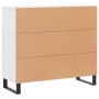 Aparador de madera de ingeniería blanco 90x34x80 cm de vidaXL, Aparadores - Ref: Foro24-828132, Precio: 87,99 €, Descuento: %