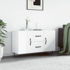 Glossy white engineered wood sideboard 100x36x60 cm by vidaXL, Sideboards - Ref: Foro24-828166, Price: 90,99 €, Discount: %