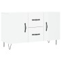 Glossy white engineered wood sideboard 100x36x60 cm by vidaXL, Sideboards - Ref: Foro24-828166, Price: 90,39 €, Discount: %